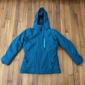 Boulder Gear Women’s Insulated Skis Jacket Hoodie Zip Pockets Green Size S